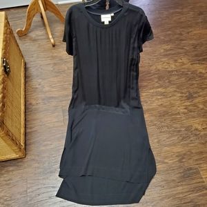 PURE DKNY black silk/viscose dress, small , loose